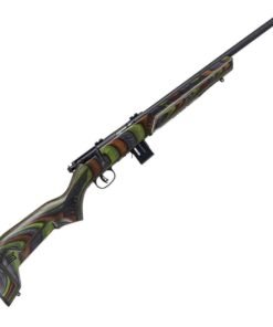 Savage Arms Mark II Minimalist 22 WMR Green Laminate Bolt Action Rifle - 18in