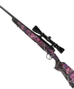 Savage Arms Axis XP Scoped 7mm-08 Remington Camo - Compact With Weaver Scope Black/Muddy Girl Bolt Action Rifle