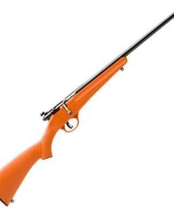 Savage Arms Rascal Compact 22 Long Rifle Blued/Orange Bolt Action Rifle - 16.13in