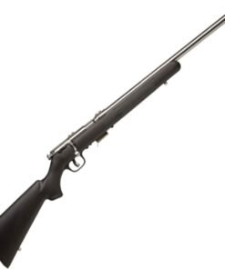 Savage 93R17 FVSS 17 HMR Satin Stainless/ Black Bolt Action Rifle - 21in