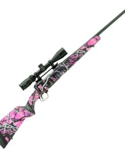 Savage Arms 110 Apex Hunter 243 Winchester With Vortex Crossfire II Scope Black/Muddy Girl Bolt Action Rifle